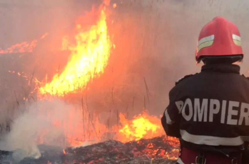  Incendiu într-o locuință din localitatea Tărpiu