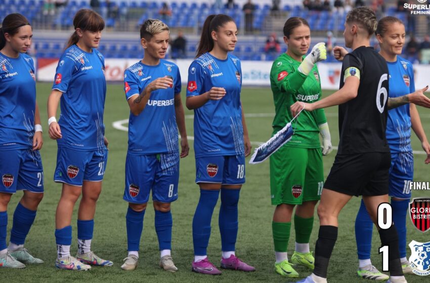  FOTBAL FEMININ: Învinse dar nu înfrânte – Gloria pierde la limită meciul cu Farul 0-1. Eroina partidei, portărița Bistriței, Alesia Moldovan