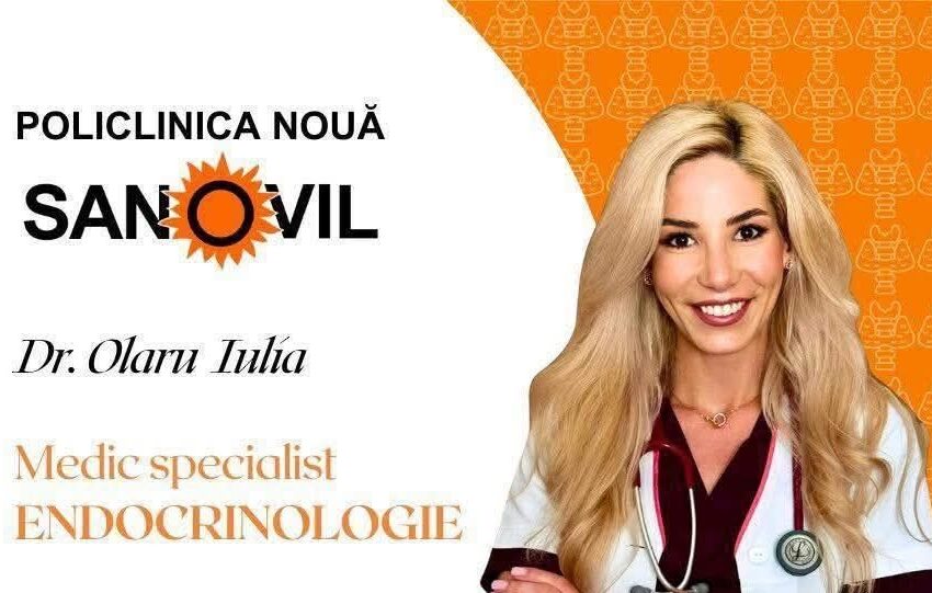  Dr. Iulia Olaru, medic specialist Endocrinologie, la Policlinica Nouă Sanovil Bistrița