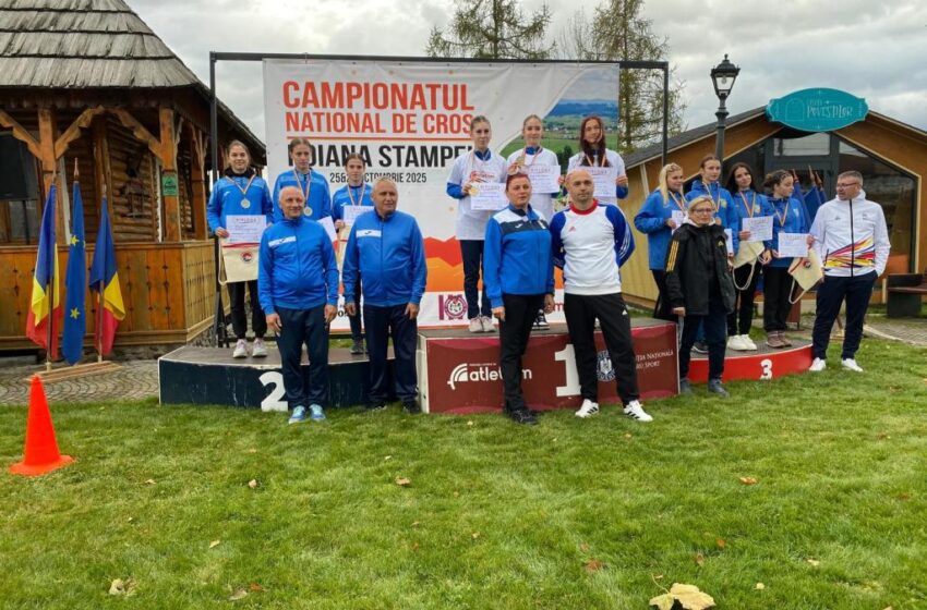  Atleta Lenuța Constantin, vicecampioană națională la cros U20 și medalie de argint cu echipa CSM Bistrița!