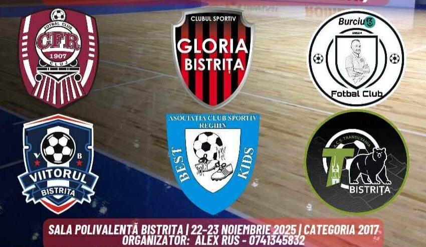  Bucuria fotbalului prinde viață la „Cupa Micilor Campioni – Bistrița”, în weekendul 22–23 noiembrie