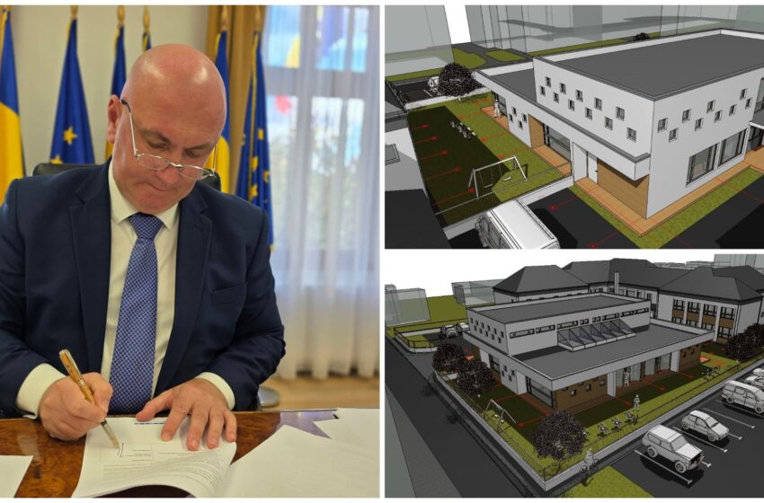  Primarul Gabriel Lazany a semnat contractul de finanțare pentru construirea unei noi creșe. FOTO