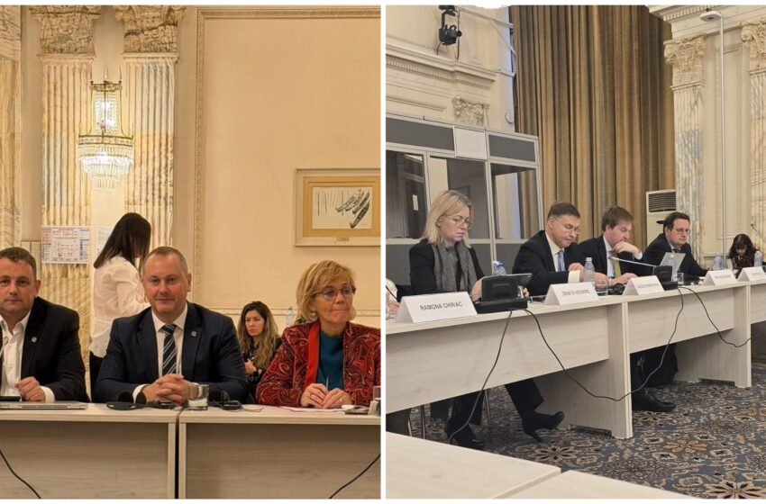  Senatorul Cristian Nicula, întâlnire cu Valdis Dombrovskis, Comisar European pentru Economie. FOTO