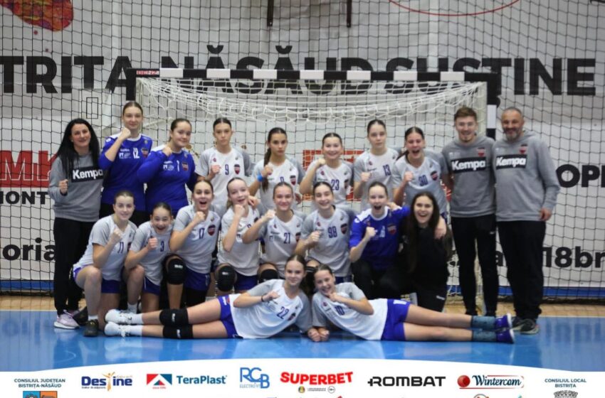  Handbal: Victorie pentru Junioarele 3 ale Gloriei Bistrița, scor 37-15 cu CSS 2 Baia Mare