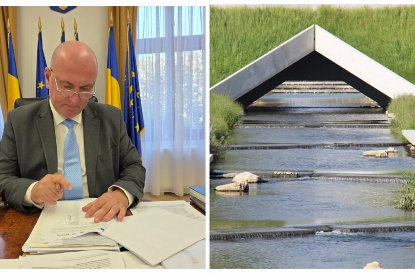  Primarul Gabriel Lazany a semnat contractul pentru finanțarea proiectului „Coridor Ecologic Valea Căstăilor”. FOTO
