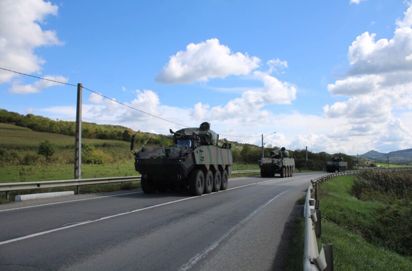 Convoaie militare ale Brigăzii 81 Mecanizate, pe drumurile din Bistrița-Năsăud