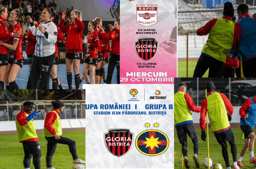  Ziuă plină de sport – Handbal feminin: Gloria joacă de la 17.30 cu Rapid București; Fotbal: Băieții lui Nicolae Grigore dau luptă pentru Cupa României cu FCSB pe JEAN PĂDUREANU, ora 21.00