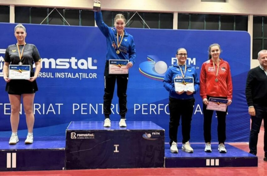  Andreea Clapa, pe podium la Cupa României de seniori la tenis de masă!