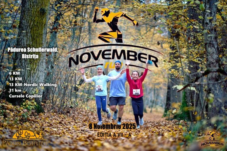  „November Run”, ediția a 7-a – alergare în inima naturii, la Schullerwald
