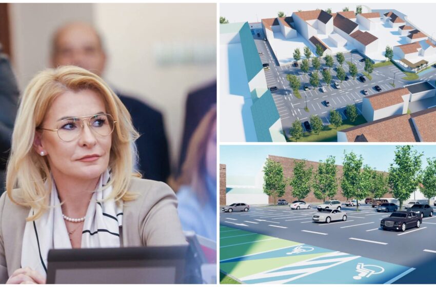  Ștefania Stere: Încep lucrările la una dintre cele mai moderne parcări din municipiul Bistrița, cea de pe strada Bistricioarei. FOTO