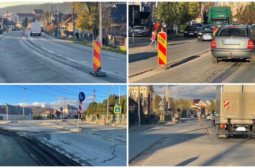  Se pregătește retrasarea DN17 și a principalelor intersecții din Beclean. FOTO