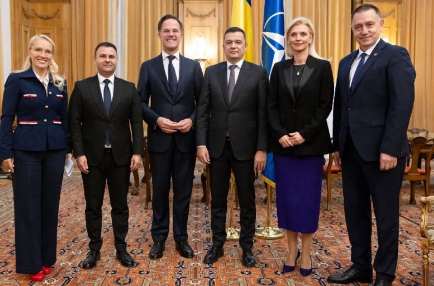  Deputatul Daniel Suciu s-a întâlnit cu  secretarul general al NATO, Mark Rutte. FOTO