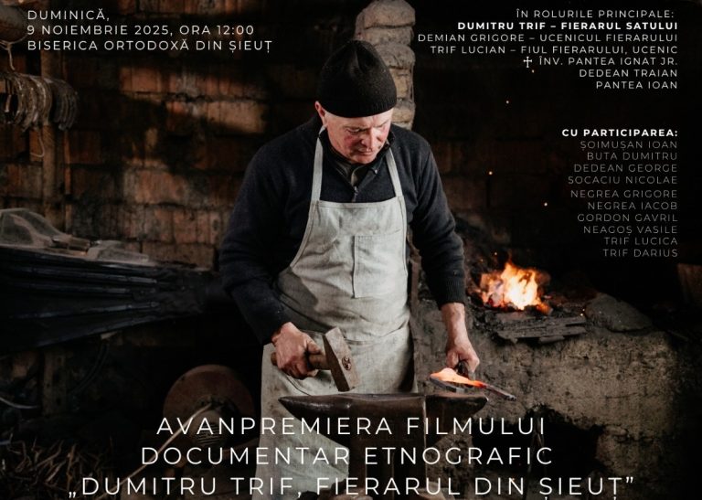  Meșterul fierar Dumitru Trif din Șieuț va primi titlul de TEZAUR UMAN VIU