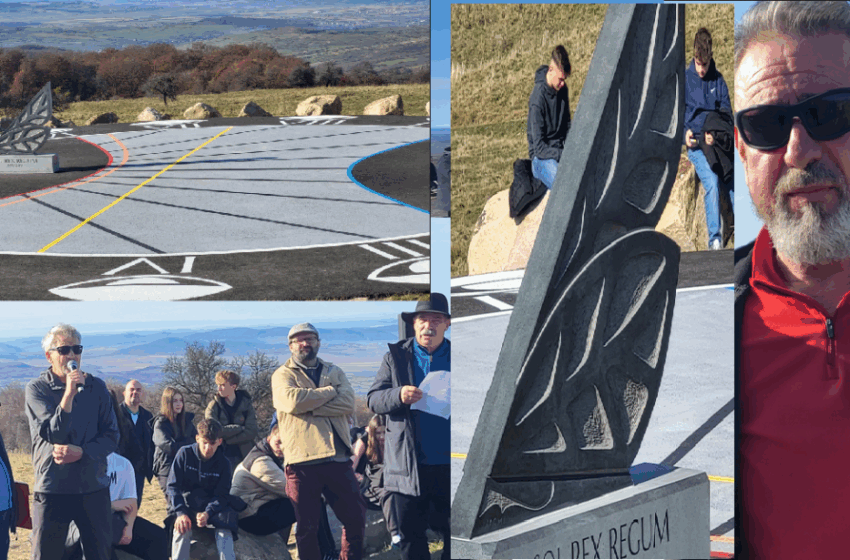  Ceasul Solar Gigant- Sol Rex Regum (Soarele, Regele Regilor) a fost inaugurat astăzi pe o fostă pistă a heliportului de la Dealul Negru
