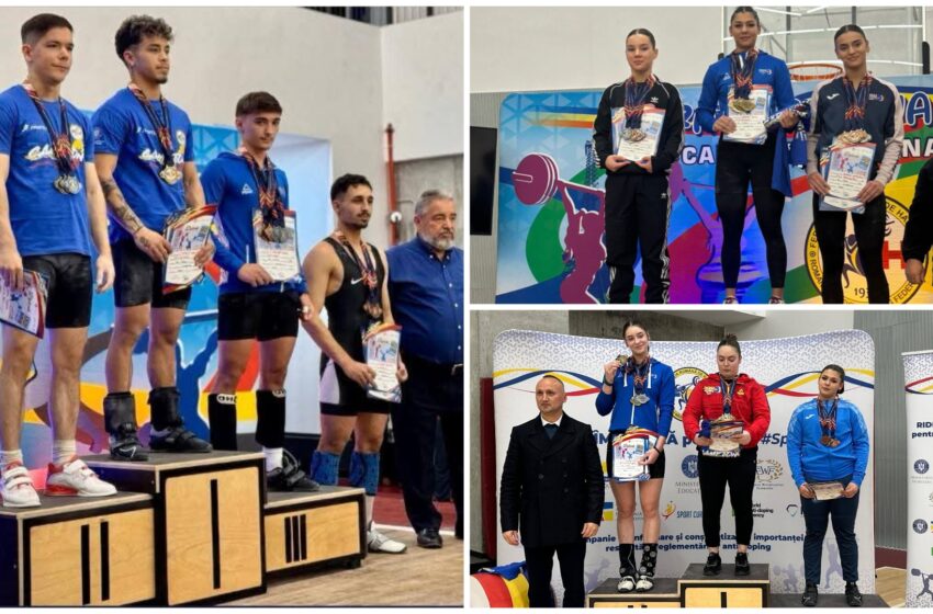  Performanțe remarcabile pentru sportivii de la CSM Bistrița la Finalele Naționale de Haltere pentru Tineret și Seniori