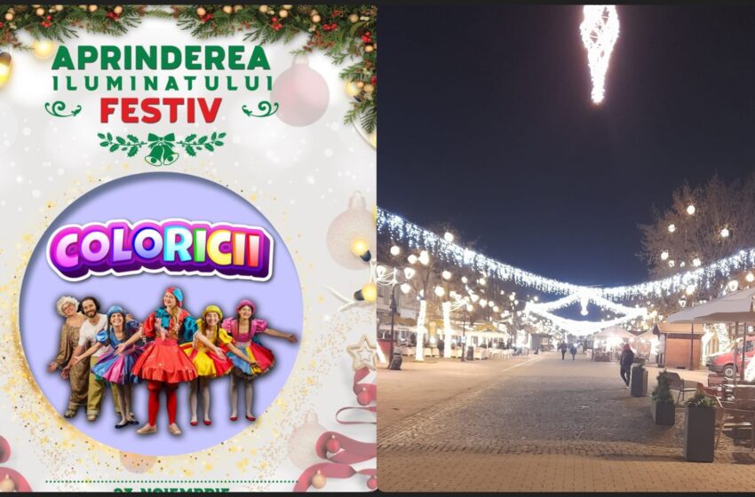  Magia Sărbătorilor se Aprinde la Bistrița! Spectacol Colorat pe Pietonal, duminică seara