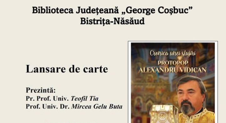  Biblioteca Județeană anunță lansare de carte și expoziția „Valori de patrimoniu”
