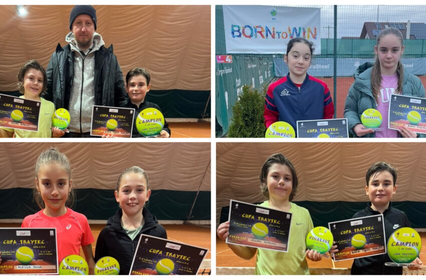 Performanțe meritorii pentru sportivii GS Tennis Club Bistrița la startul sezonului indoor. FOTO