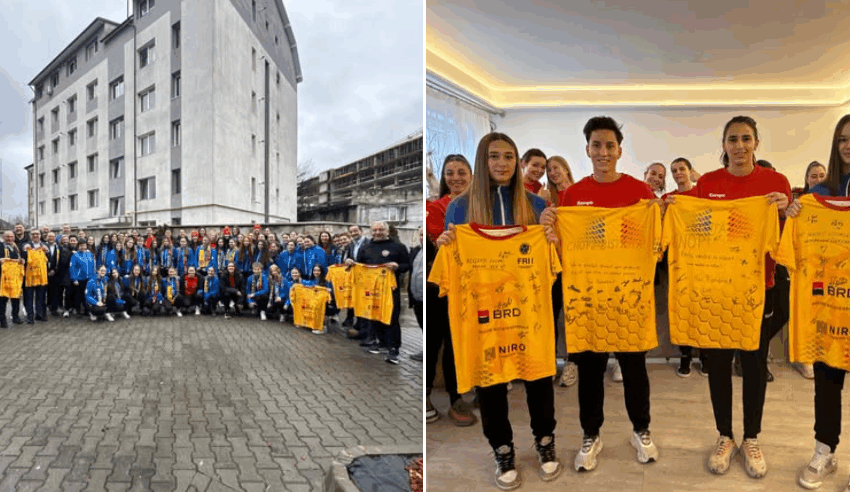  Naționala feminină de handbal, în vizită la Centrul Național Olimpic pentru Pregătirea Juniorilor și Centrul Național Olimpic de Pregătire a Tineretului.