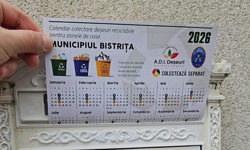  Începe distribuirea calendarelor de colectare pe 2026. Verifică-ți cutia poștală! FOTO