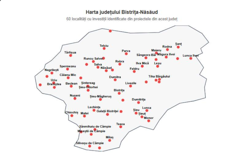  PNRR: 501 proiecte în Bistrița-Năsăud