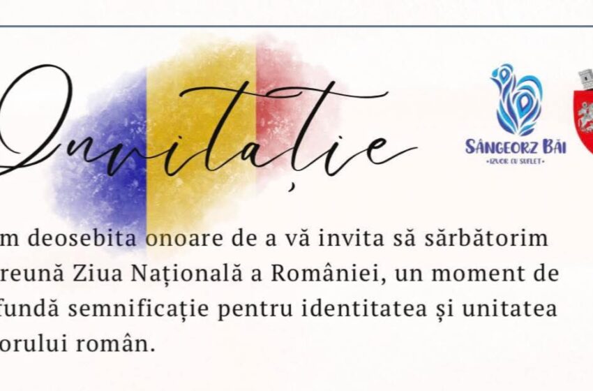  Manifestări de Ziua Națională a României la Sângeorz-Băi