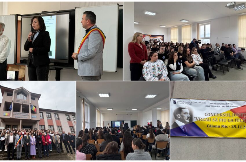  Concurs județean de istorie „Vreau să fiu ca Iuliu Maniu”, la Căianu Mic. FOTO