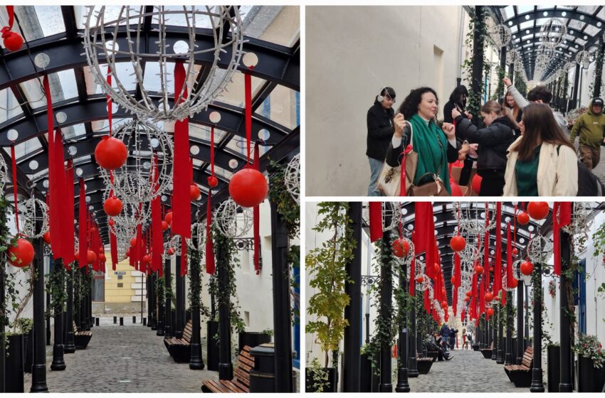  Începe amenajarea pasajelor din Bistrița  pentru sărbătorile de iarnă! FOTO