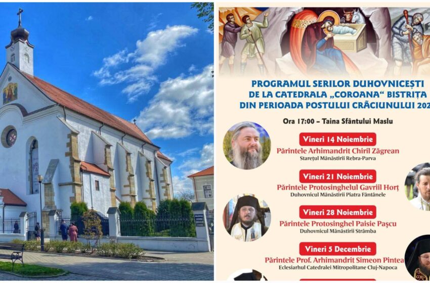  Seri duhovnicești la Biserica de la  „Coroana” din Bistrița, în Postul Crăciunului