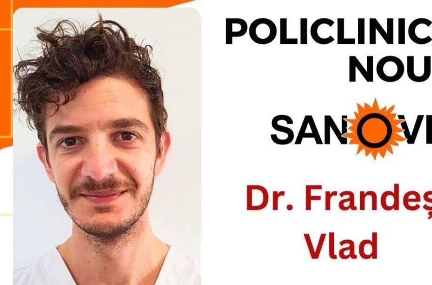  Dr. Frandeș Vlad, medic specialist Nefrologie, la Policlinica Nouă Sanovil Bistrița