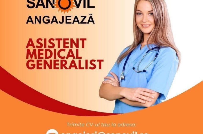  Clinica Sanovil Bistrița angajează Asistent Medical Generalist