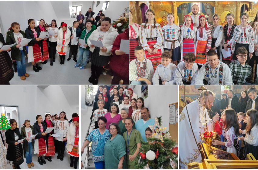  Colindători pentru pacienții și personalul Secției de Oncologie de la SCJU Bistrița. FOTO