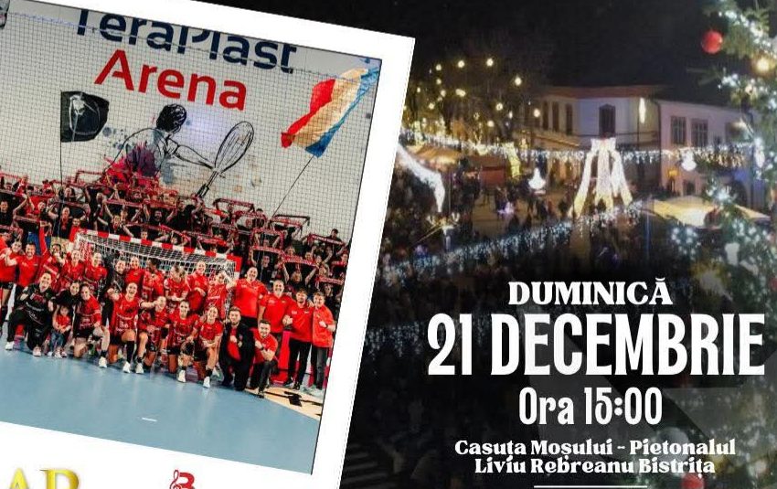  Gloria Bistrița aduce magia Crăciunului în inima orașului