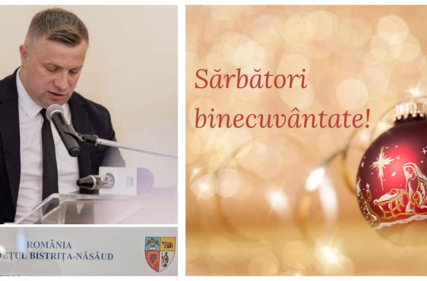  Consilierul județean Chețan Marius vă urează sărbători binecuvântate!