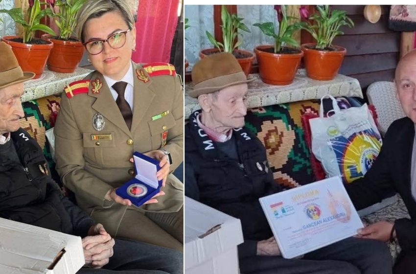  La 105 ani, Alexandru Găncean, ultimul supraviețuitor al celui De-al Doilea Război Mondial din Bistrița-Năsăud, a trecut poarta veșniciei!