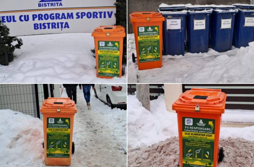  Uleiul uzat nu se mai aruncă! Pubele speciale amplasate în Bistrița-Năsăud – vezi toate locațiile de colectare