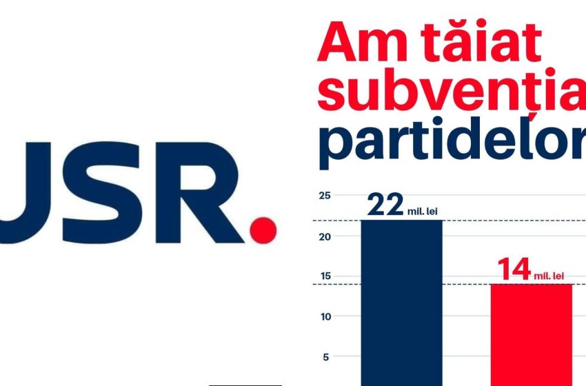  USR: Am tăiat subvenția partidelor politice!