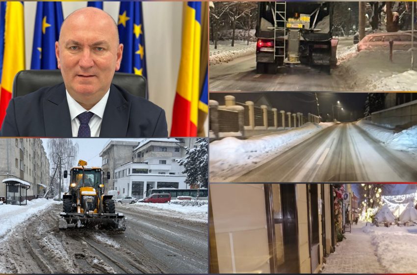  Primarul Gabriel Lazany: Deszăpezire după plan, fără improvizații. De vineri începe evacuarea zăpezii din Bistrița