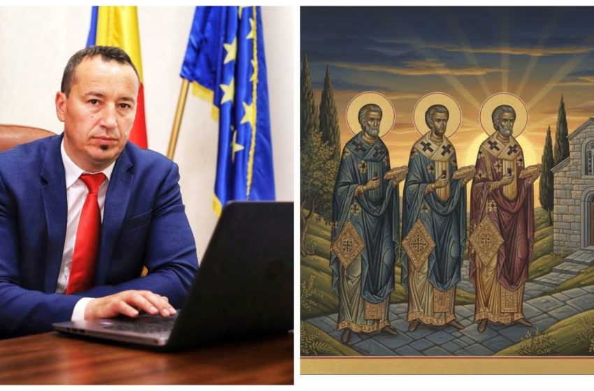  Doru Crișan: Astazi, 30 ianuarie, sărbătorim trei dintre cei mai venerați sfinți ai Bisericii Ortodoxe: Sfântul Vasile cel Mare, Sfântul Grigore Teologul și Sfântul Ioan Gură de Aur