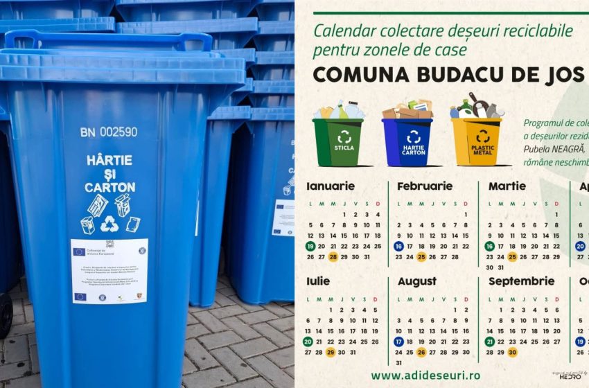  Luni se colectează hârtia și cartonul în Budacu de Jos! Apel la responsabilitate pentru o comună mai curată
