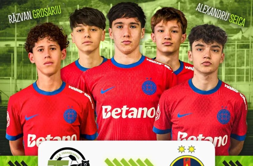  Academia care produce viitorul: Cinci tineri fotbaliști de la ACS Transilvania fac pasul spre FCSB