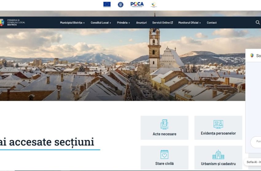  Primăria Bistrița lansează un asistent virtual pentru informarea cetățenilor