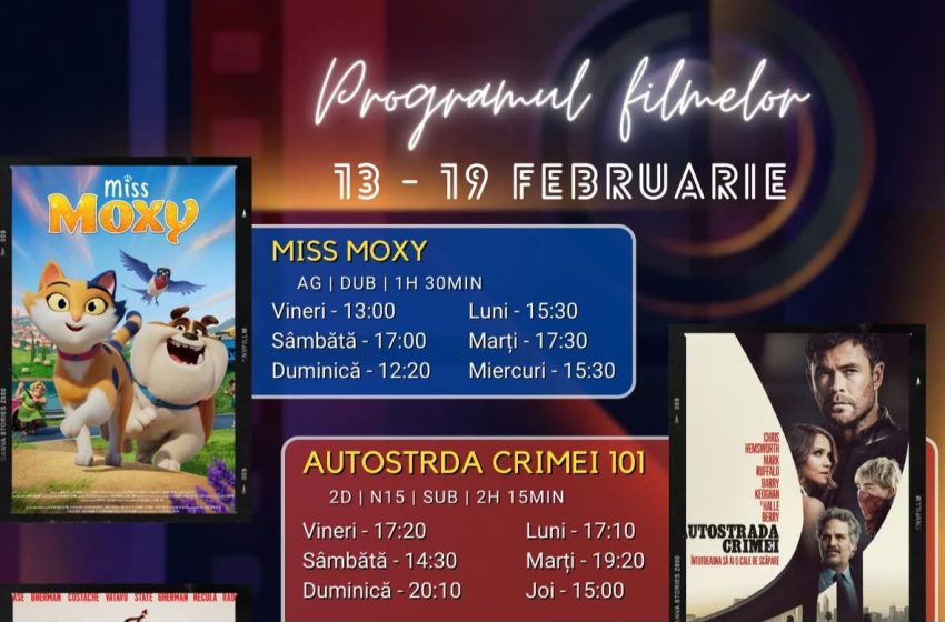  Programul filmelor la Cinema Dacia din Bistrița, în perioada 13-19 februarie 2026