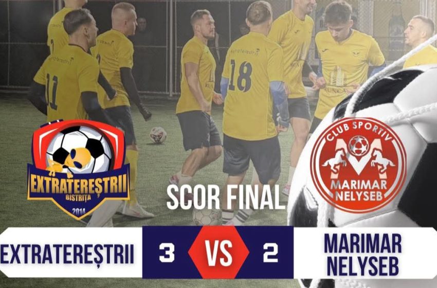  Extratereștrii Bistrița, lideri incontestabili în Superliga de Minifotbal. Victorie cu 3-2 în fața lui Marimar Nelyseb