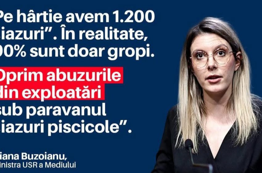  USR: România a devenit „raiul iazurilor piscicole” pe hârtie. În realitate, majoritatea sunt doar cratere exploatate și abandonate.