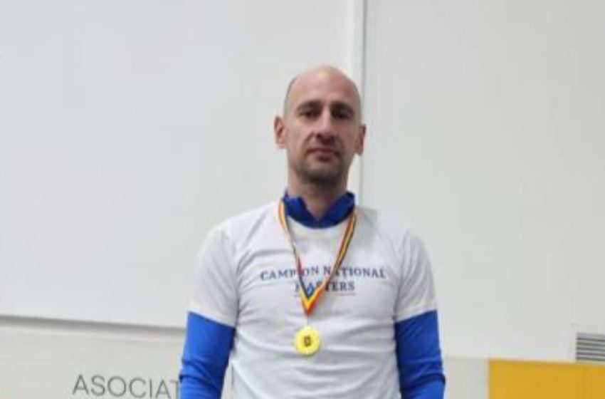  Dublă performanță de aur pentru CSM Bistrița la atletism: Călin Marius Macra, campion național la 1500 m și 3000 m Masters