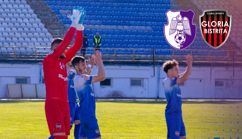  Sferturi de finală CUPA ROMÂNIEI: FC Argeș-Gloria Bistrița, 4 martie, ora 17.30