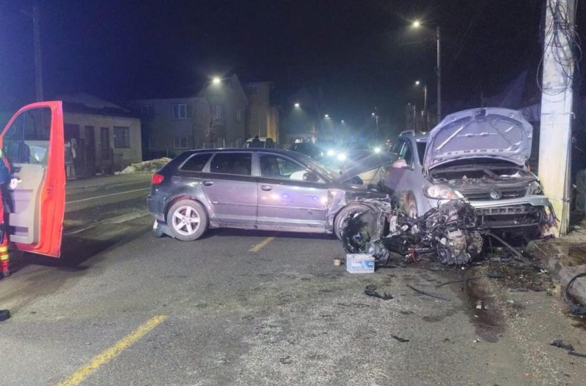  Accident rutier la Sângeorz-Băi: tânăr de 19 ani, rănit și transportat la spital