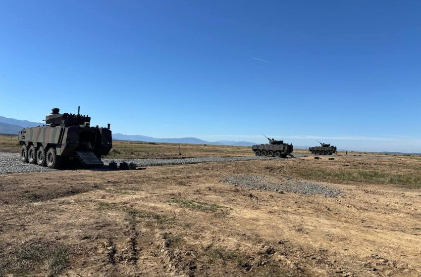  Foc real în poligon: militarii Batalionului 812 Infanterie „Bistrița” și-au testat forța pe transportoarele blindate Piranha V. FOTO