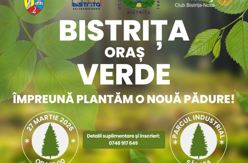 Bistrița devine mai verde: 4.000 de puieți plantați la Sărata